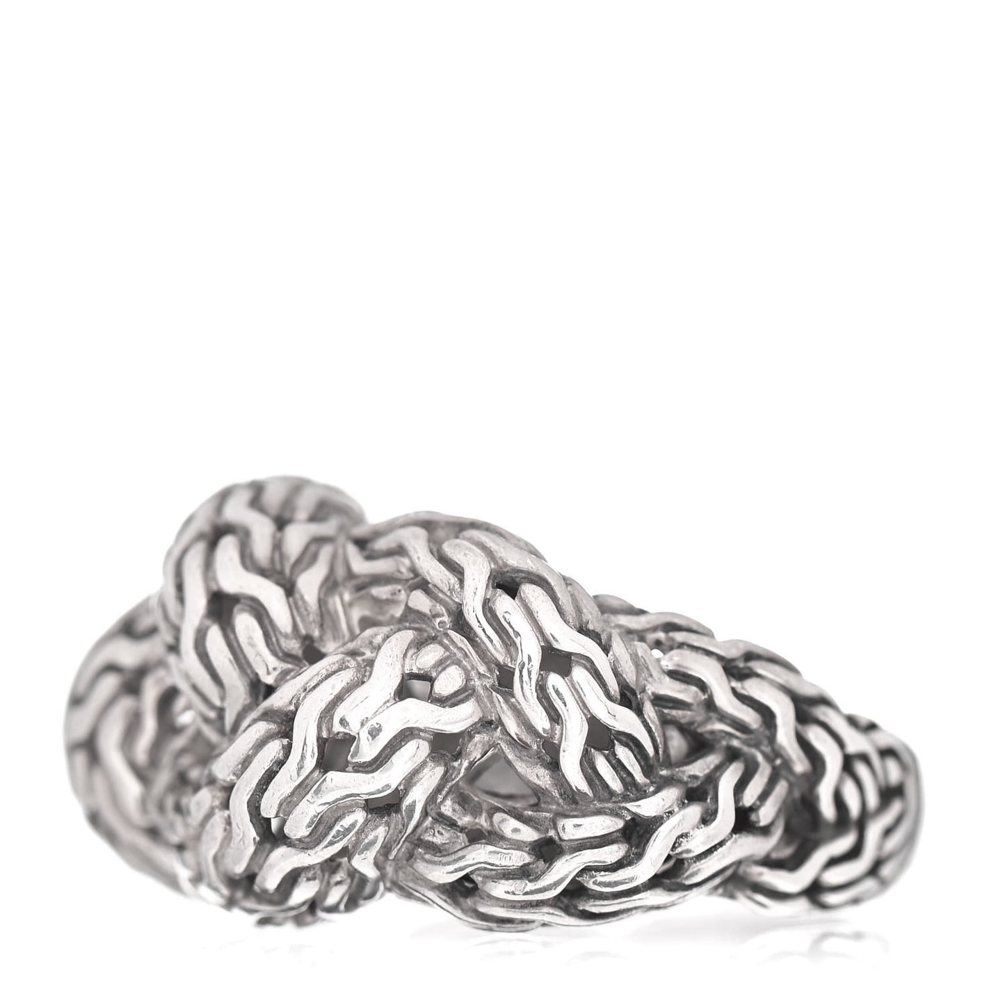 Sterling Silver Classic Chain Braided Ring 54 7