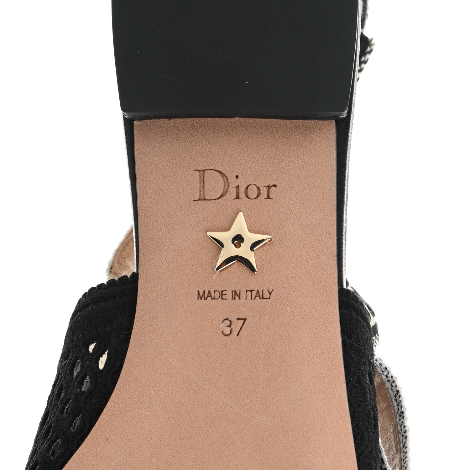 Christian Dior Resille Ribbon J'Adior Slingback Ballet Flats 37 Black 6 of 9