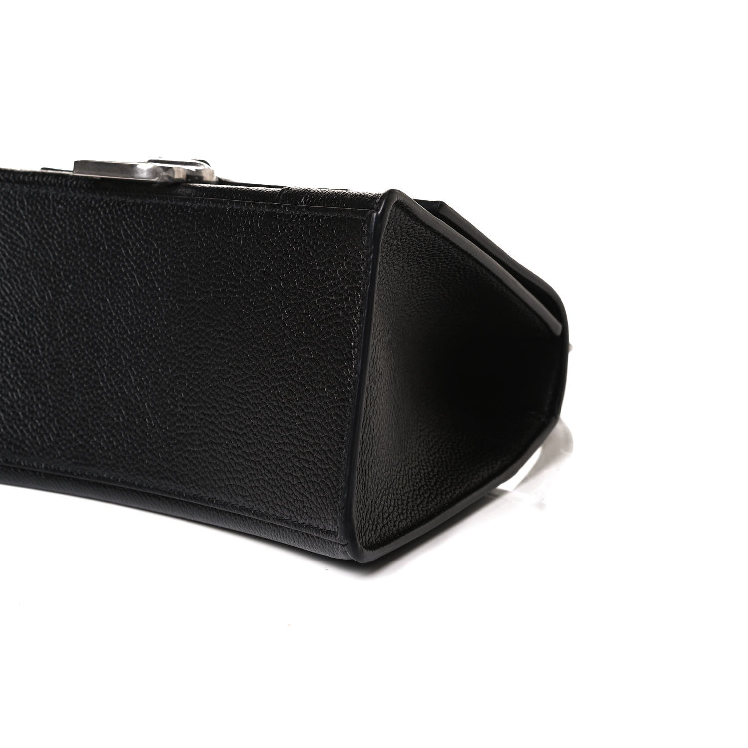 Balenciaga Grained Calfskin Small Hourglass Top Handle Bag Black 9 of 14
