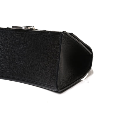 Balenciaga Grained Calfskin Small Hourglass Top Handle Bag Black 9 of 14