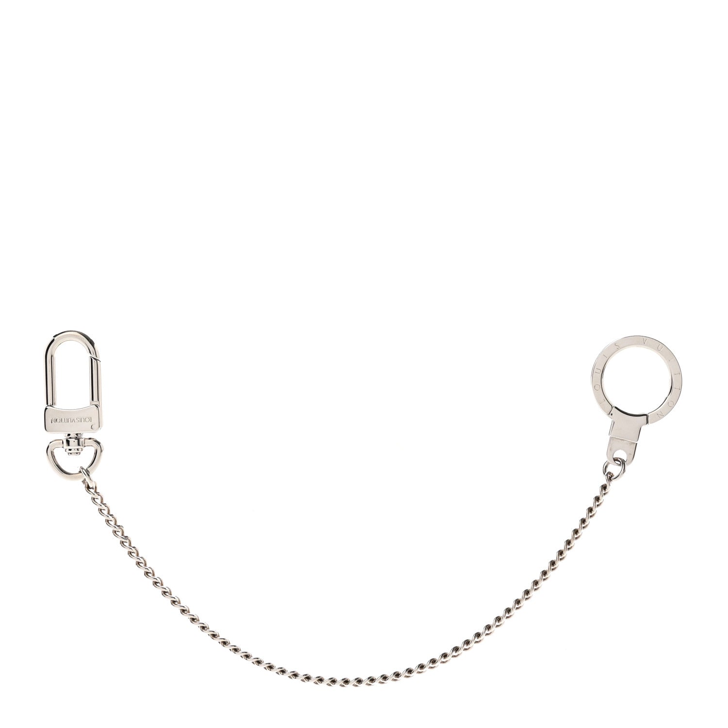 Louis Vuitton Pochette Extender Key Ring Chain Silver 1 of 5