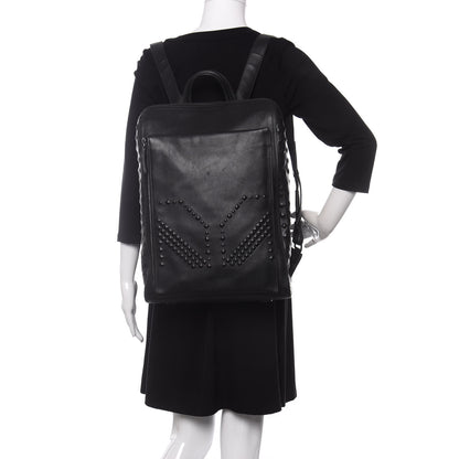 MCM Calfskin Embossed Medium M Moment Backpack Black 2 of 12