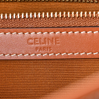 Celine Triomphe Canvas Calfskin Small Cabas Bag Tan 6 of 9