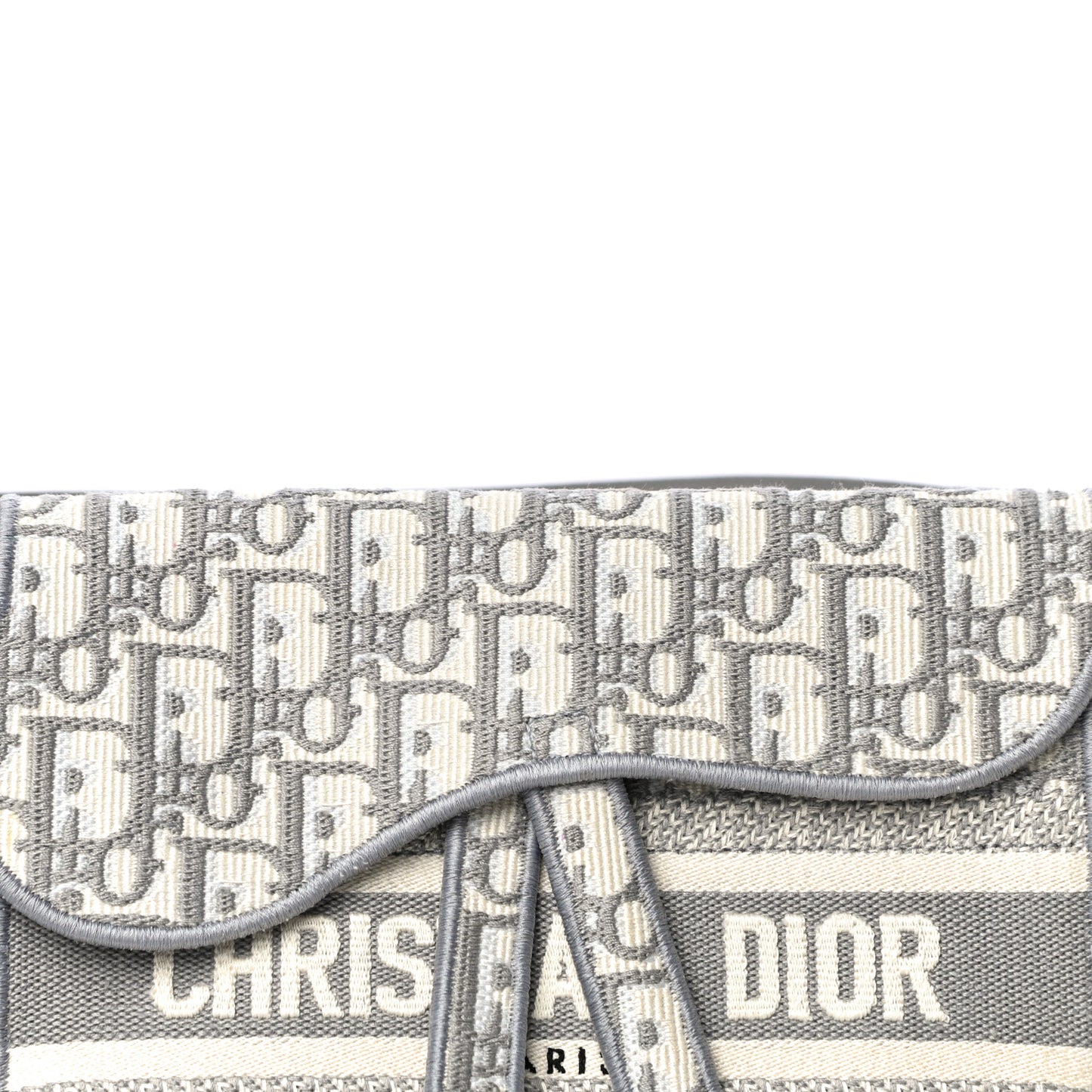 Oblique Slim Saddle Pouch Grey