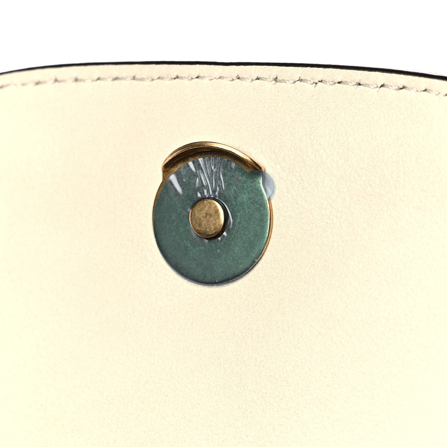 Calfskin Suede Small Nile Bracelet Bag Off White