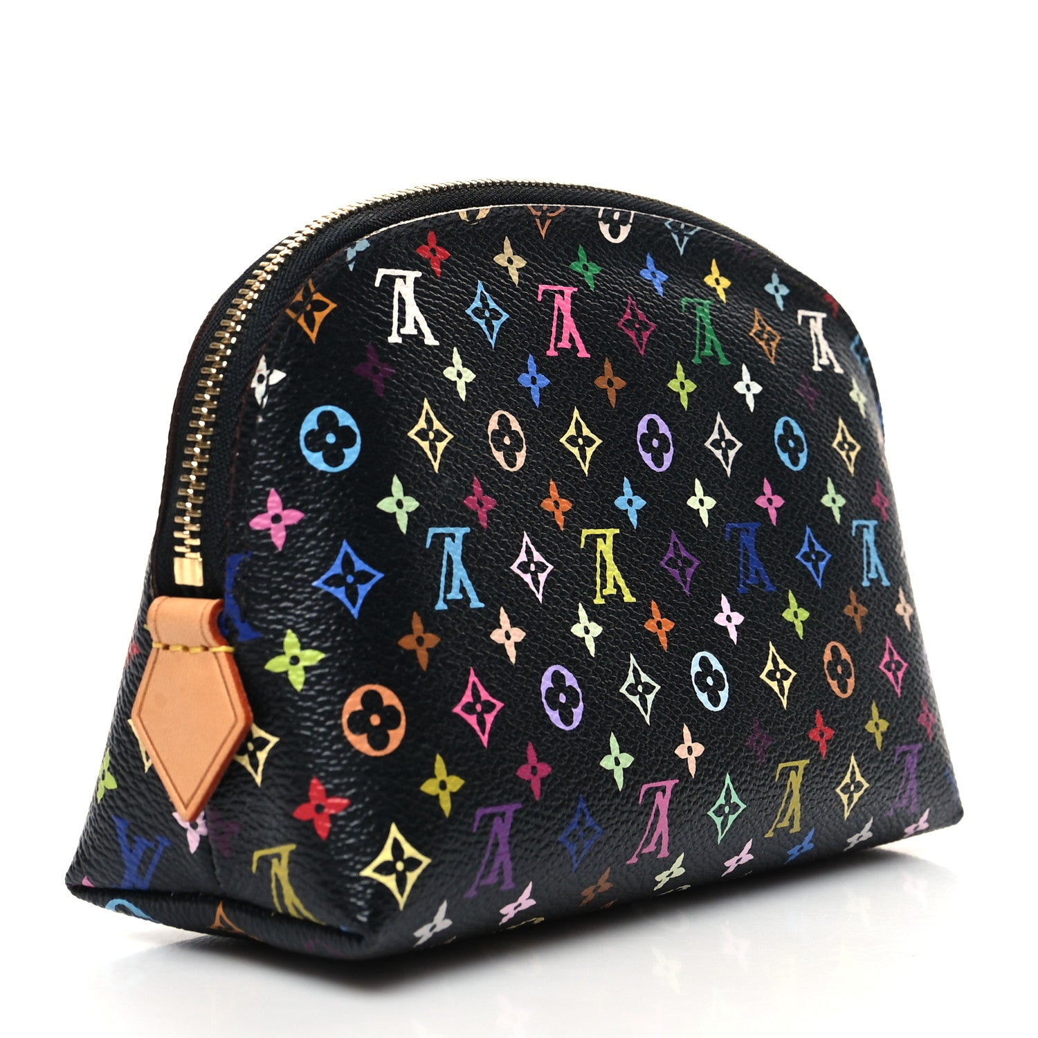Louis Vuitton Monogram Multicolor Cosmetic Pouch Black Grenade 3 of 9