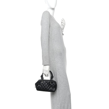 Chanel Calfskin Quilted Small Cambon Bowler Black 2 of 10