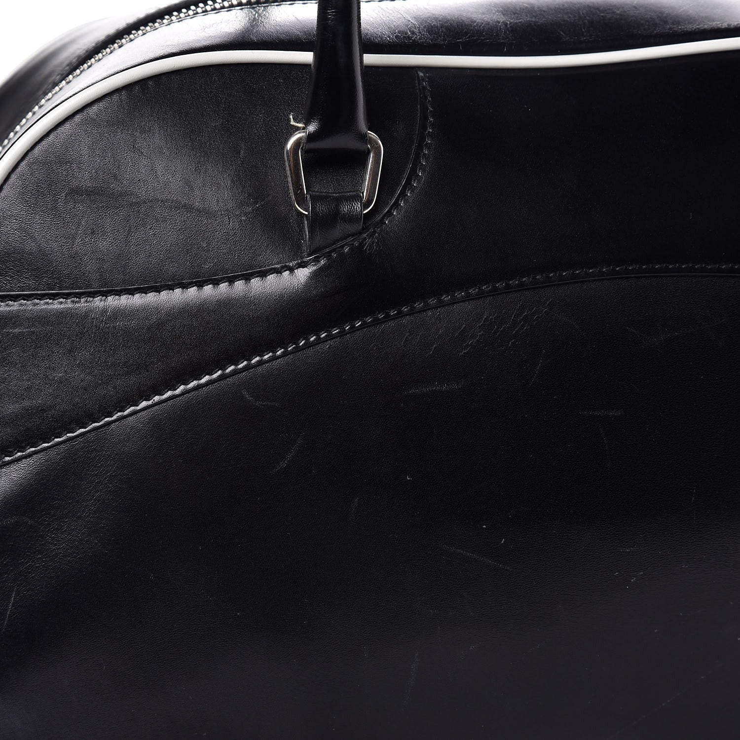 Prada Vitello Bowling Bag Black 13 of 17