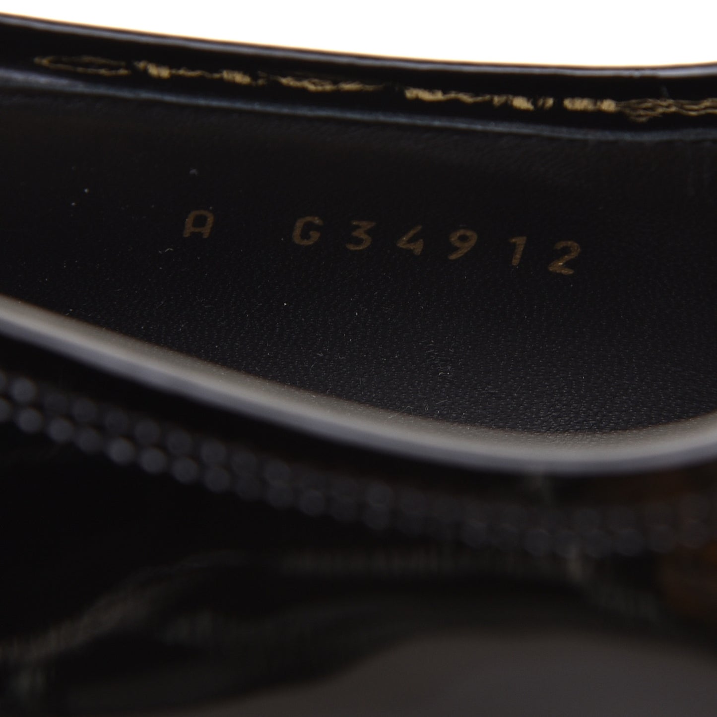 Patent Calfskin CC Chain Mocassin Loafers 36 Black