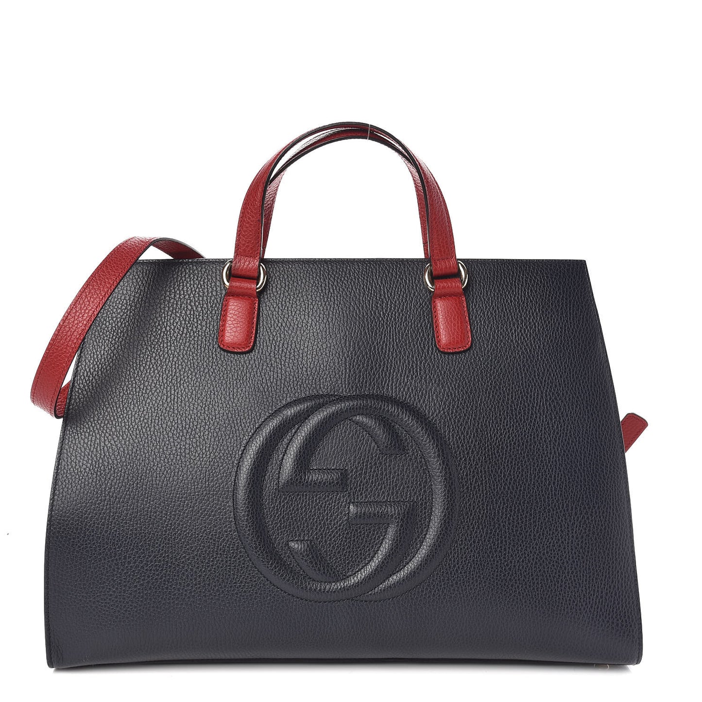 Dollar Calfskin Large Soho Top Handle Satchel Blue Hibiscus Red Mystic White