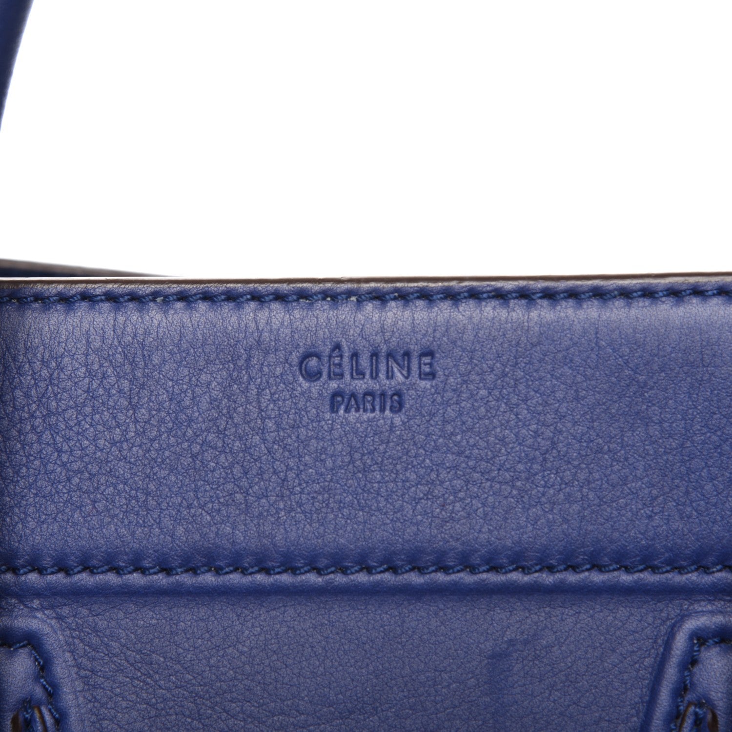 Celine Supple Calfskin Medium Phantom Luggage Indigo 7 of 8