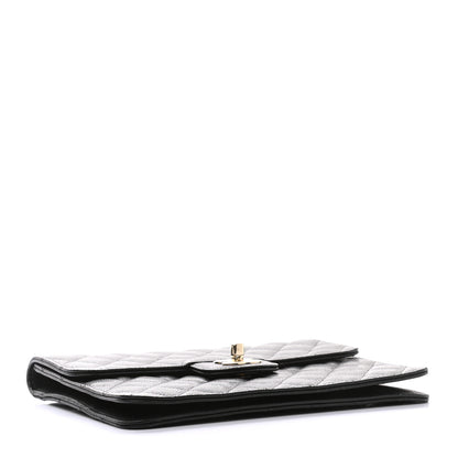 Chanel Caviar Quilted Square Flap Clutch Black 4 of 8