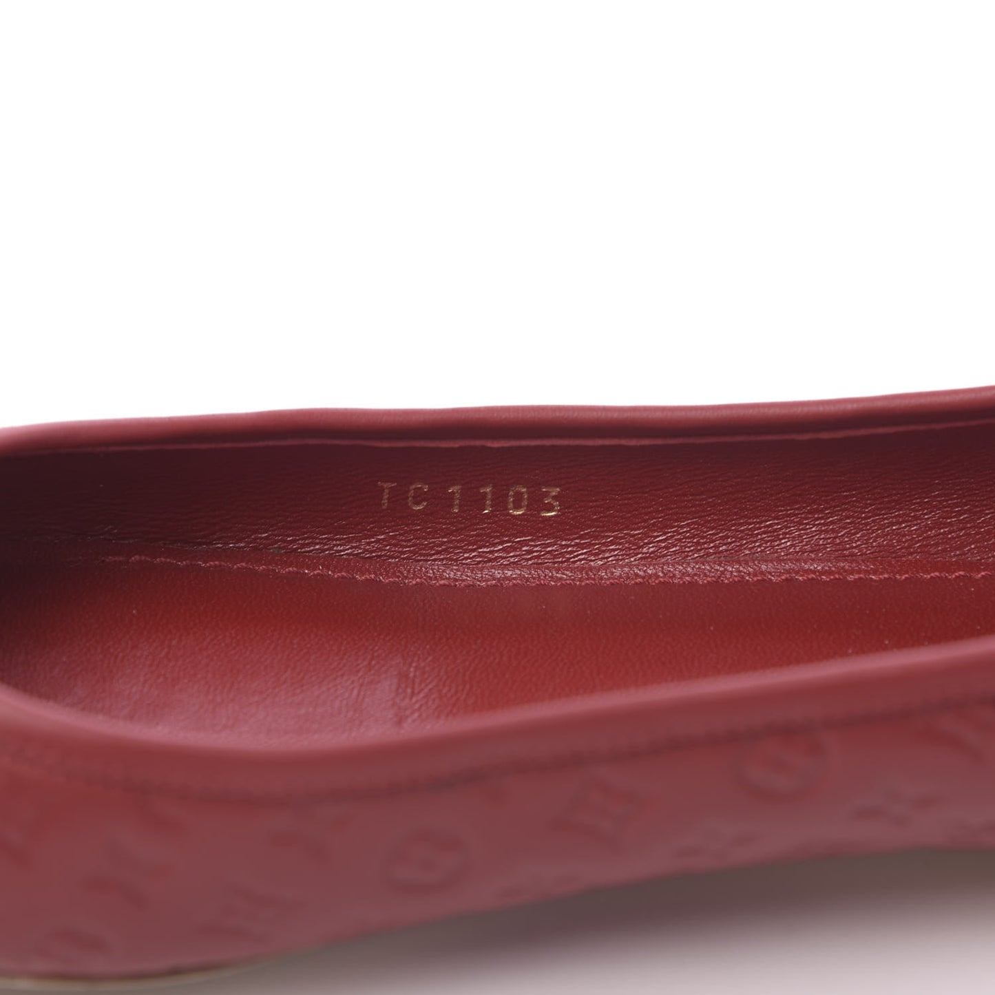 Calfskin Embossed Monogram Debbie Ballerina Flats 41