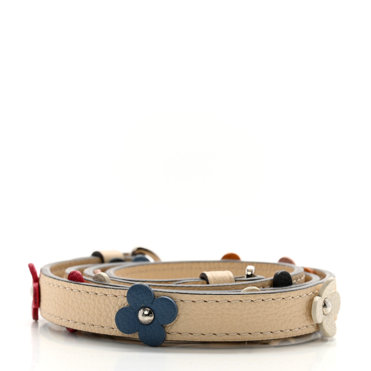Louis Vuitton Calfskin Flowers Strap Creme 2 of 4