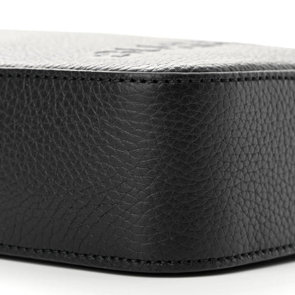 Burberry Grainy Calfskin Logo Embossed Crossbody Bag Black 8 of 10