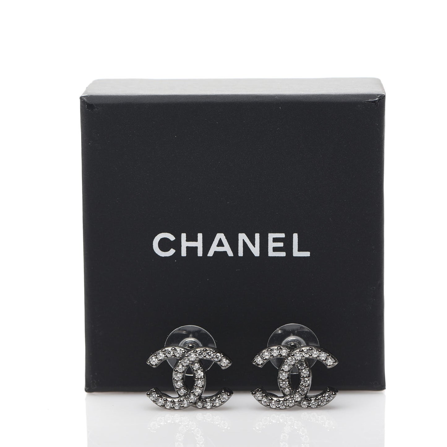 Ruthenium Crystal CC Earrings