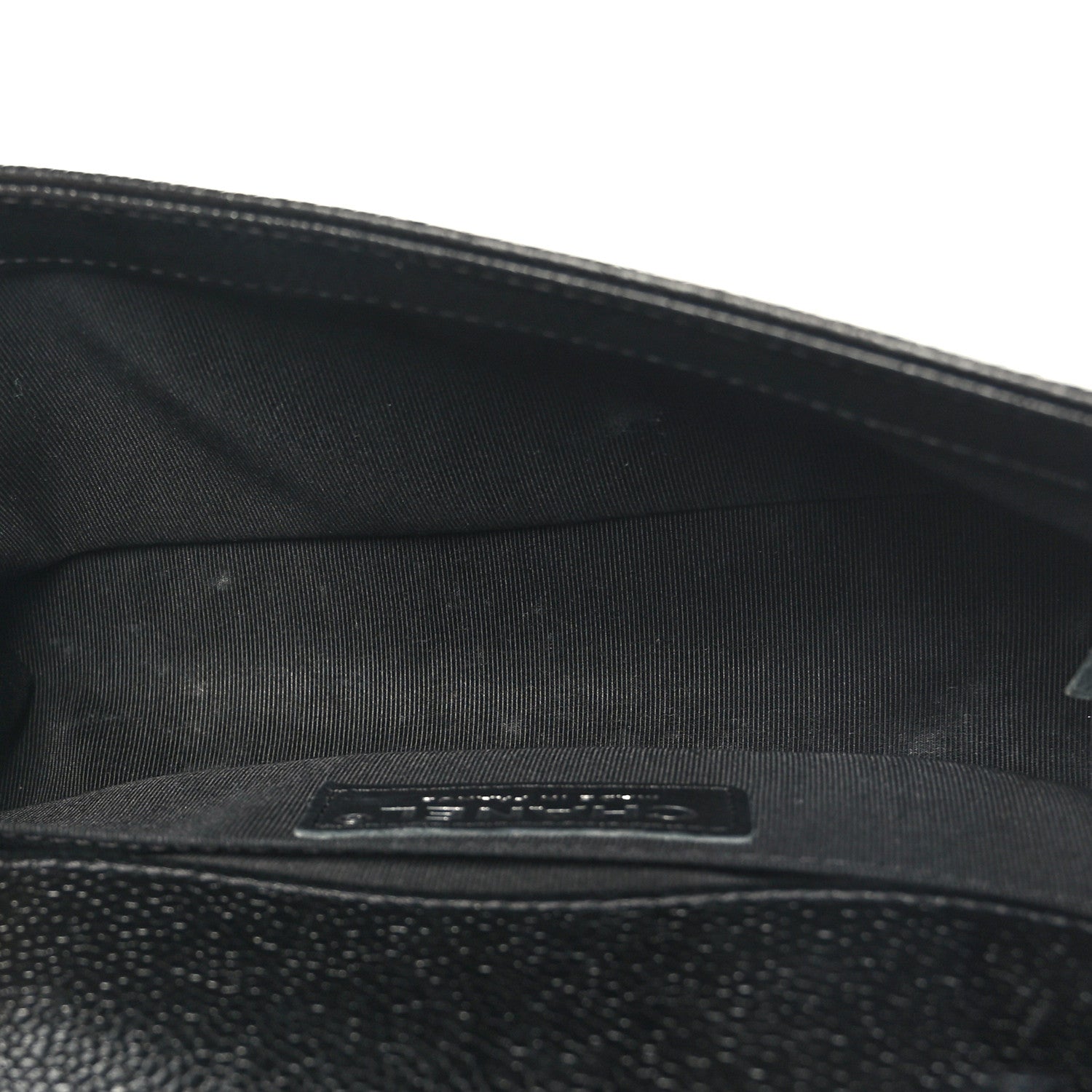 Chanel Iridescent Caviar Chevron Quilted Small Boy Flap Black 5 of 10