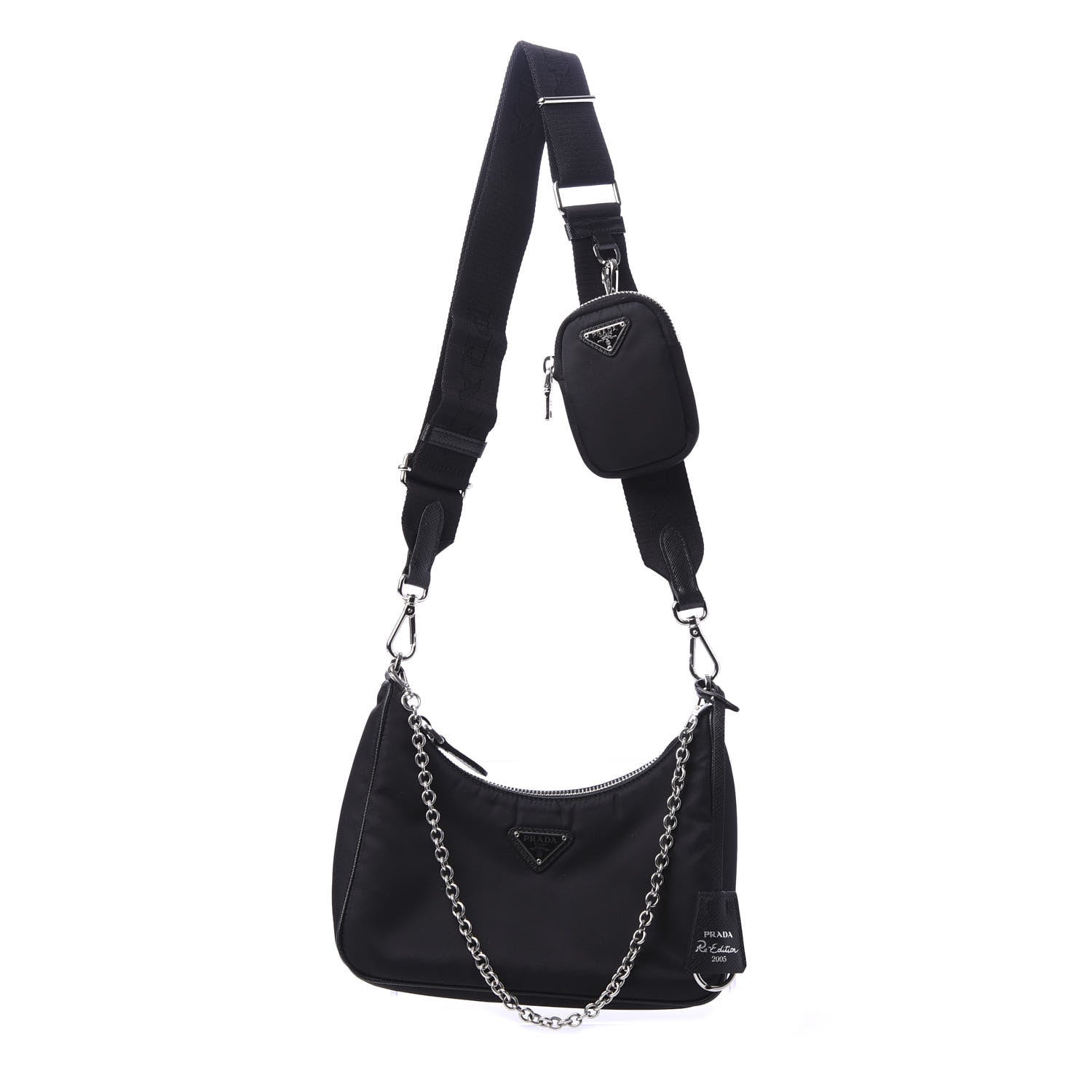 Prada Nylon Re-Edition 2005 Shoulder Bag Black 1 of 11