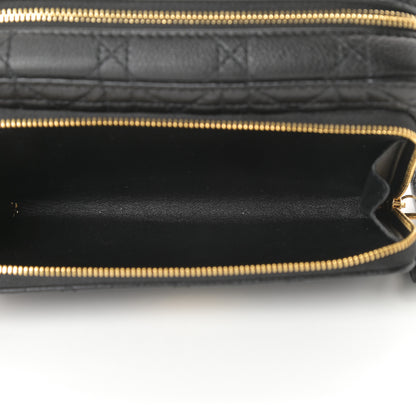 Christian Dior Supple Calfskin Caro Double Pouch Black 7 of 14