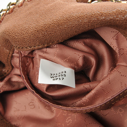 Stella McCartney Shaggy Deer Mini Falabella Fold Over Tote Maple 7 of 7