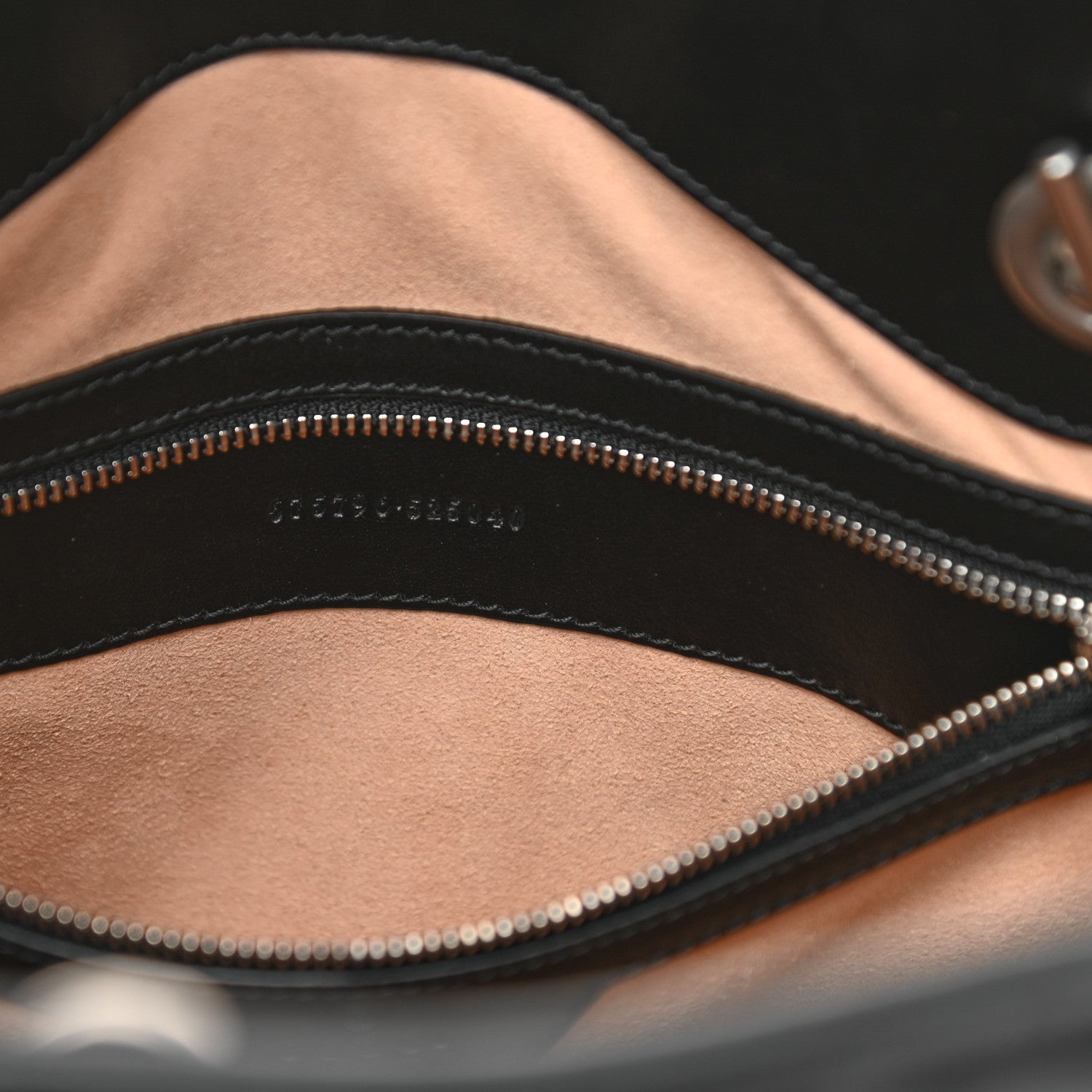 Gucci Calfskin Matelasse Aria Medium GG Marmont Shoulder Tote Black 7 of 14