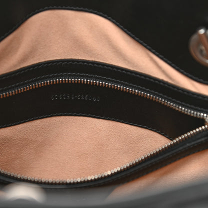 Gucci Calfskin Matelasse Aria Medium GG Marmont Shoulder Tote Black 7 of 14