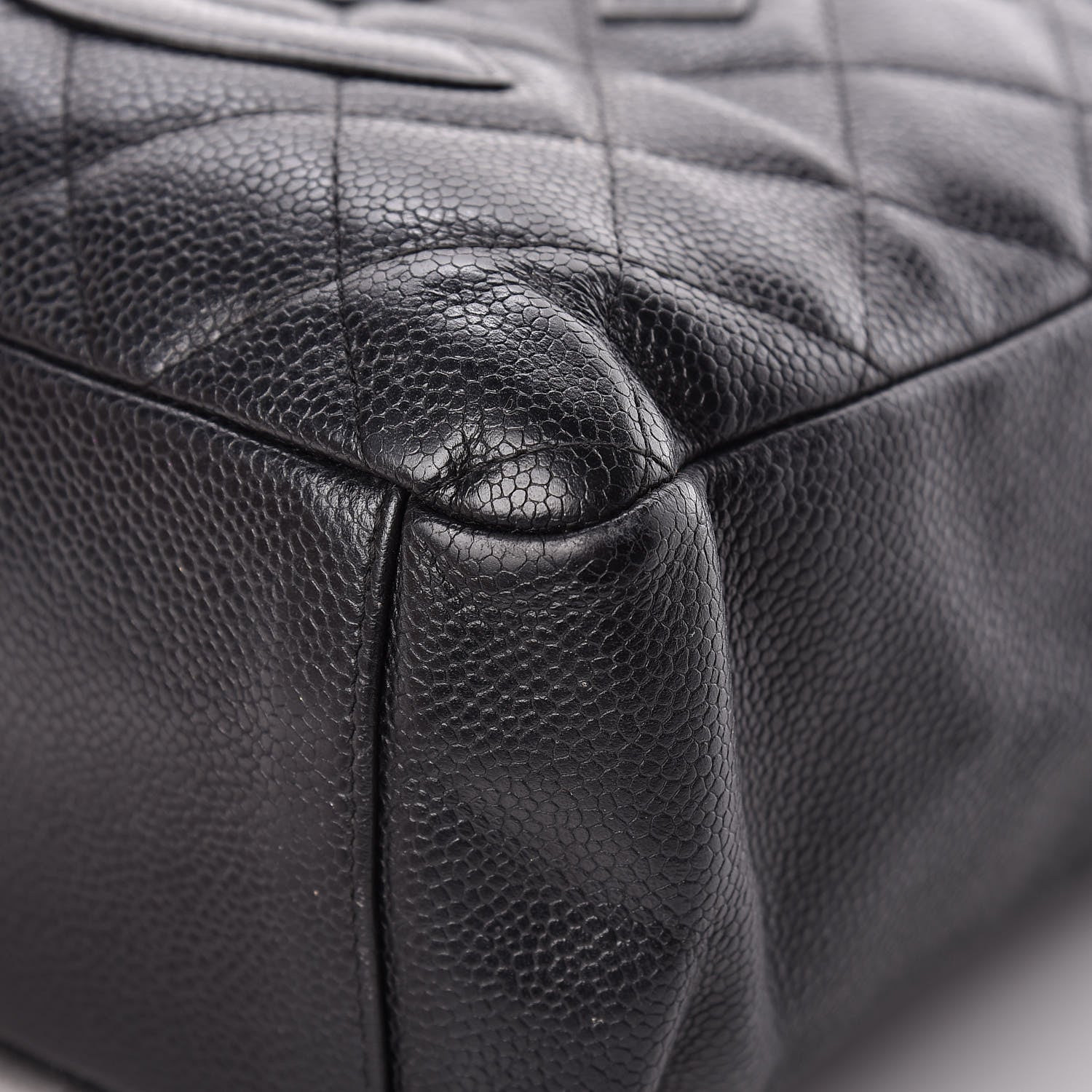 Chanel Caviar Quilted Petit Shopping Tote PST Black 10 of 14