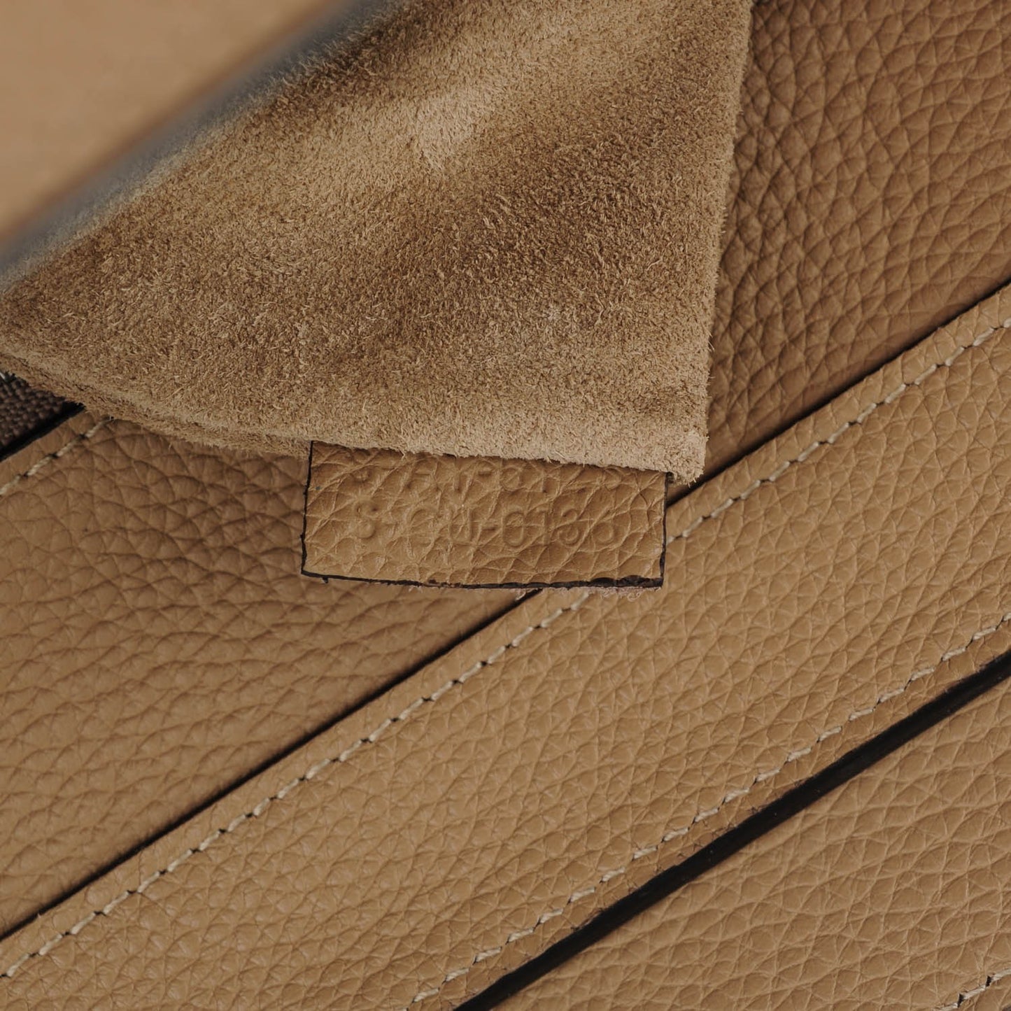Drummed Calfskin Mini Luggage Dune