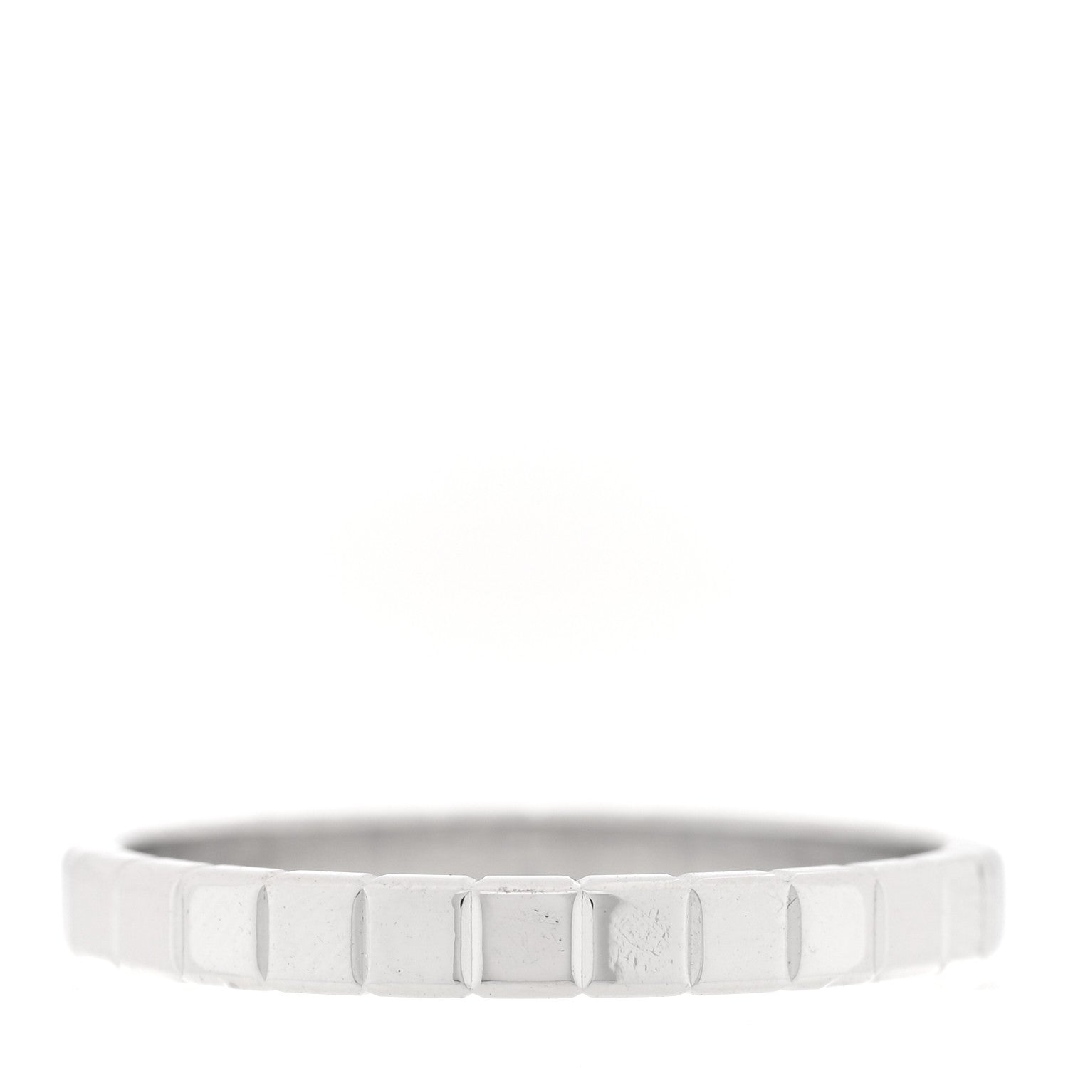 Chopard 18K White Gold Ice Cube Band Ring 53 6.5 3 of 4