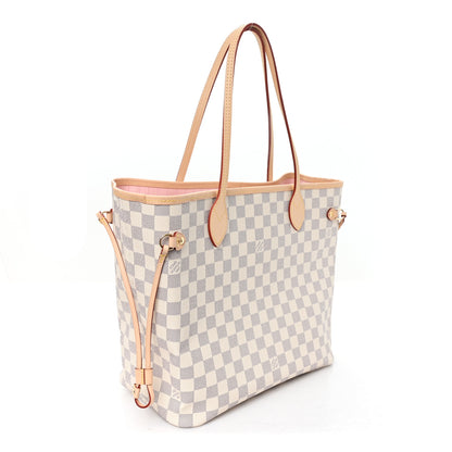 Louis Vuitton Damier Azur Neo Neverfull MM Rose Ballerine 3 of 9