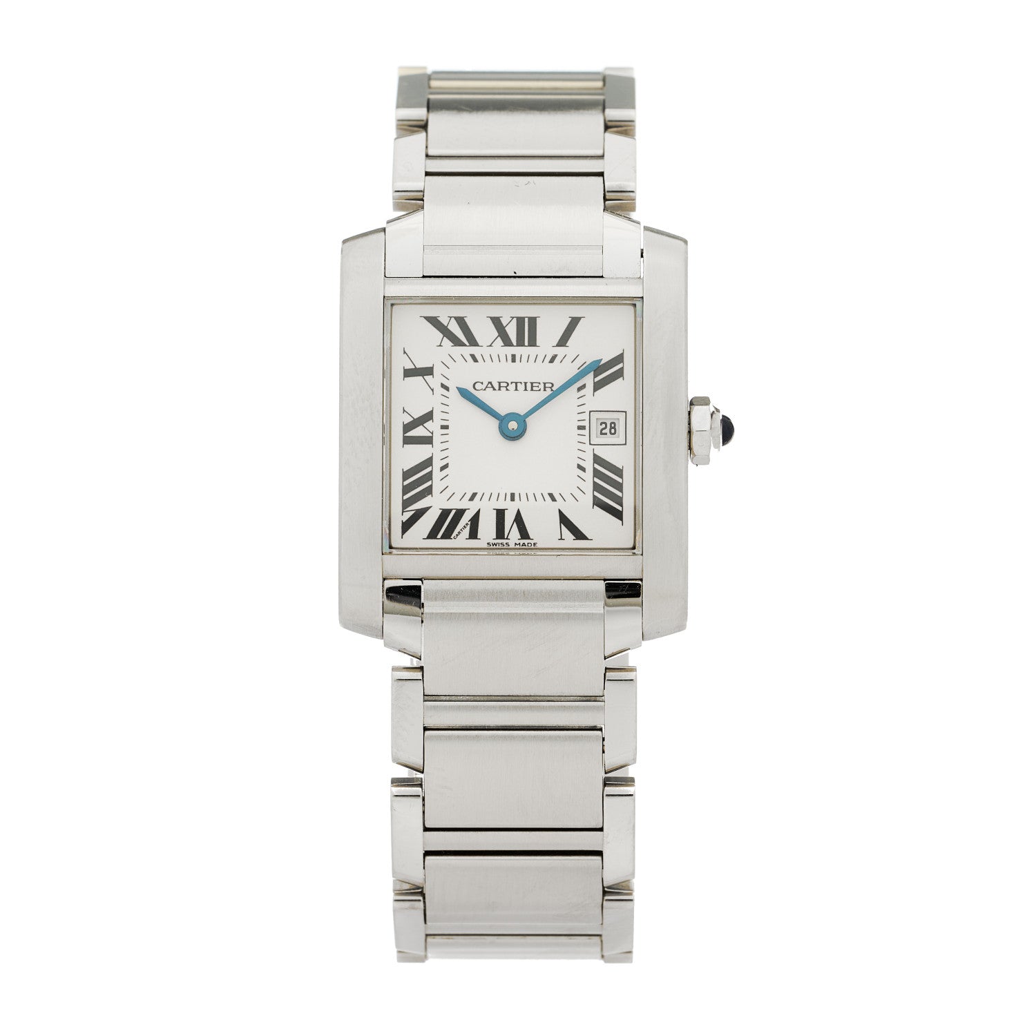 Cartier Stainless Steel 25mm Tank Francaise Quartz Watch 1 of 4