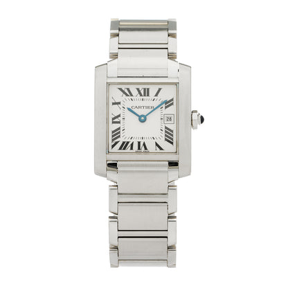 Cartier Stainless Steel 25mm Tank Francaise Quartz Watch 1 of 4