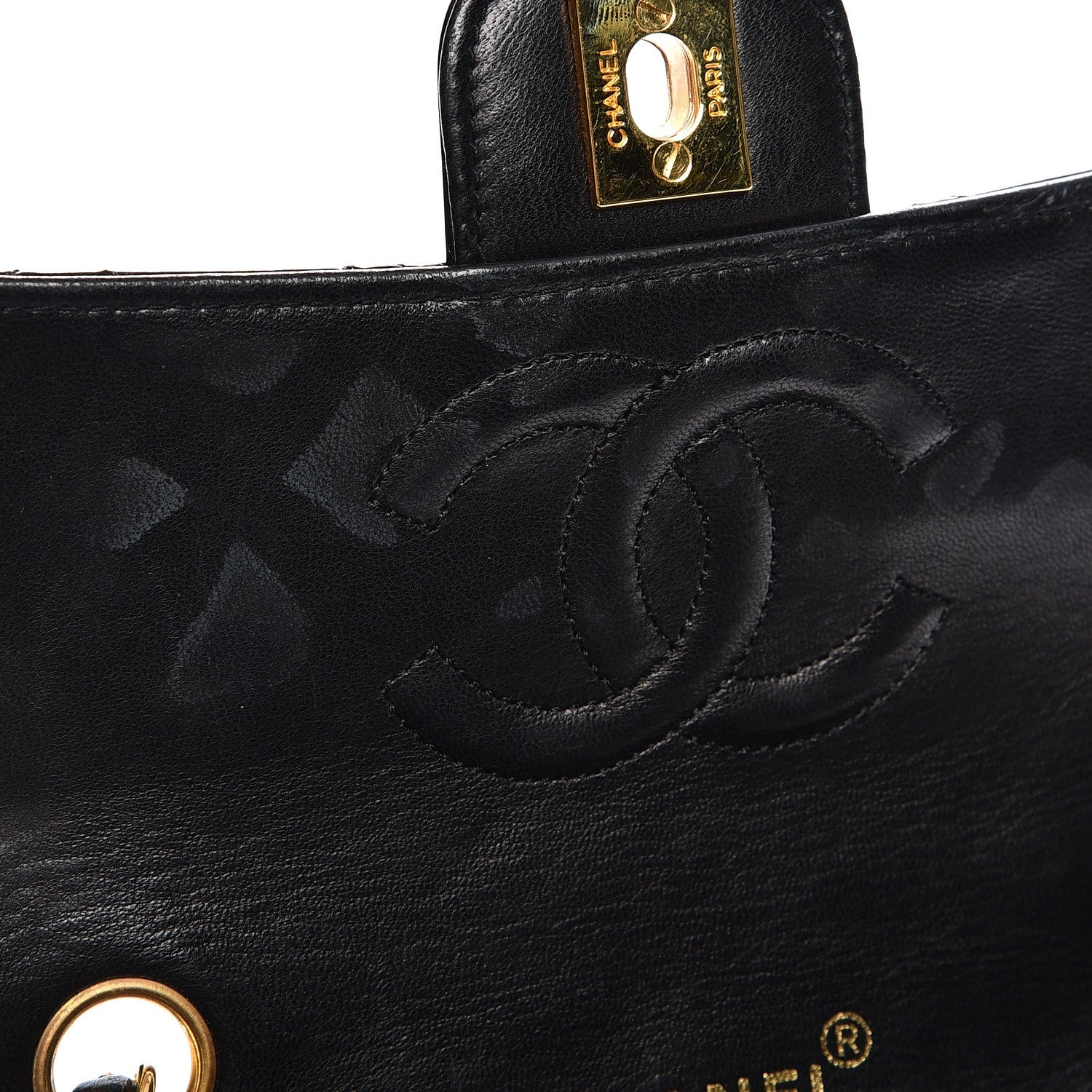Chanel Patent Calfskin Quilted Mini Square Flap Black 11 of 11