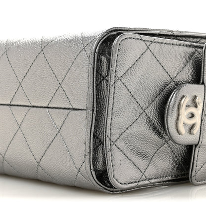 Chanel Metallic Caviar Quilted Mini Chanel 25 Handbag Anthracite 10 of 10