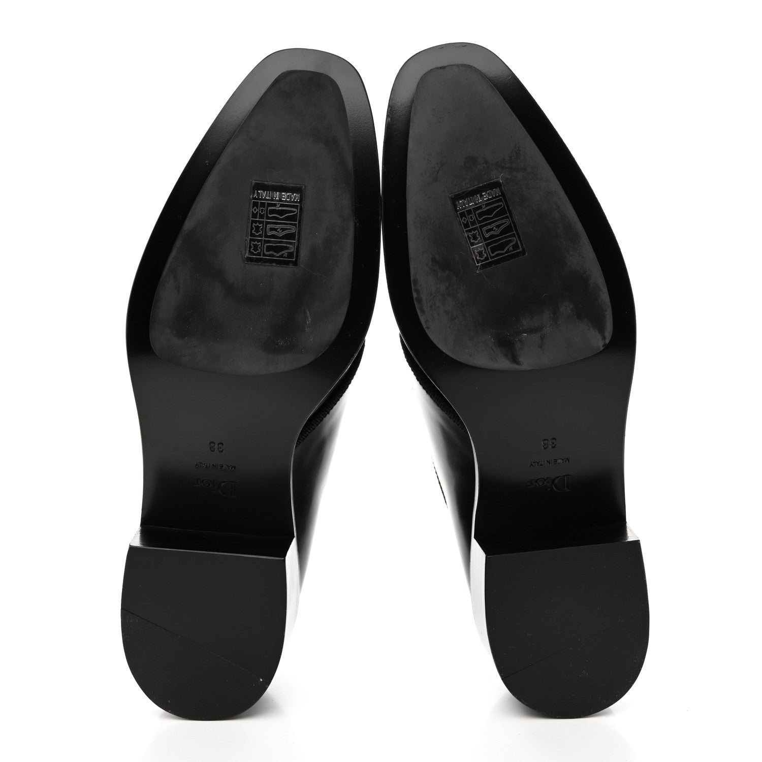 Christian Dior Glazed Calfskin Tomboy Lace Up 38 Black 6 of 15