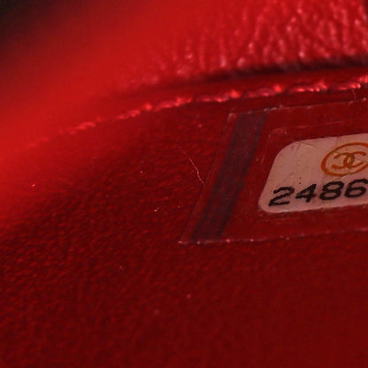 Chanel Caviar Quilted Medium CC Filigree Vanity Case Red 7 of 10