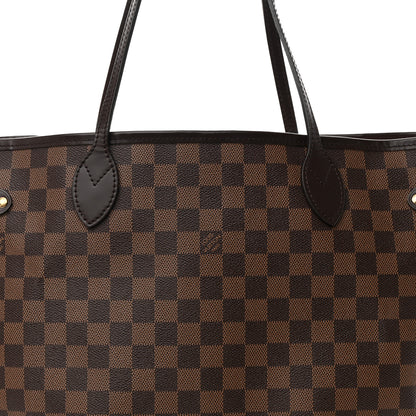 Louis Vuitton Damier Ebene Neo Neverfull MM Rose Ballerine 10 of 16