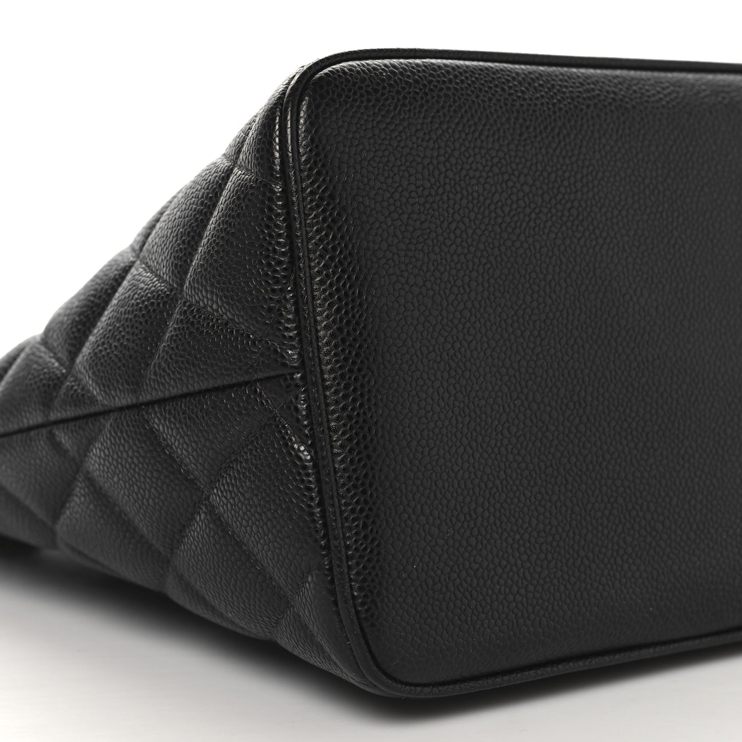 Caviar Quilted Medallion Tote Black