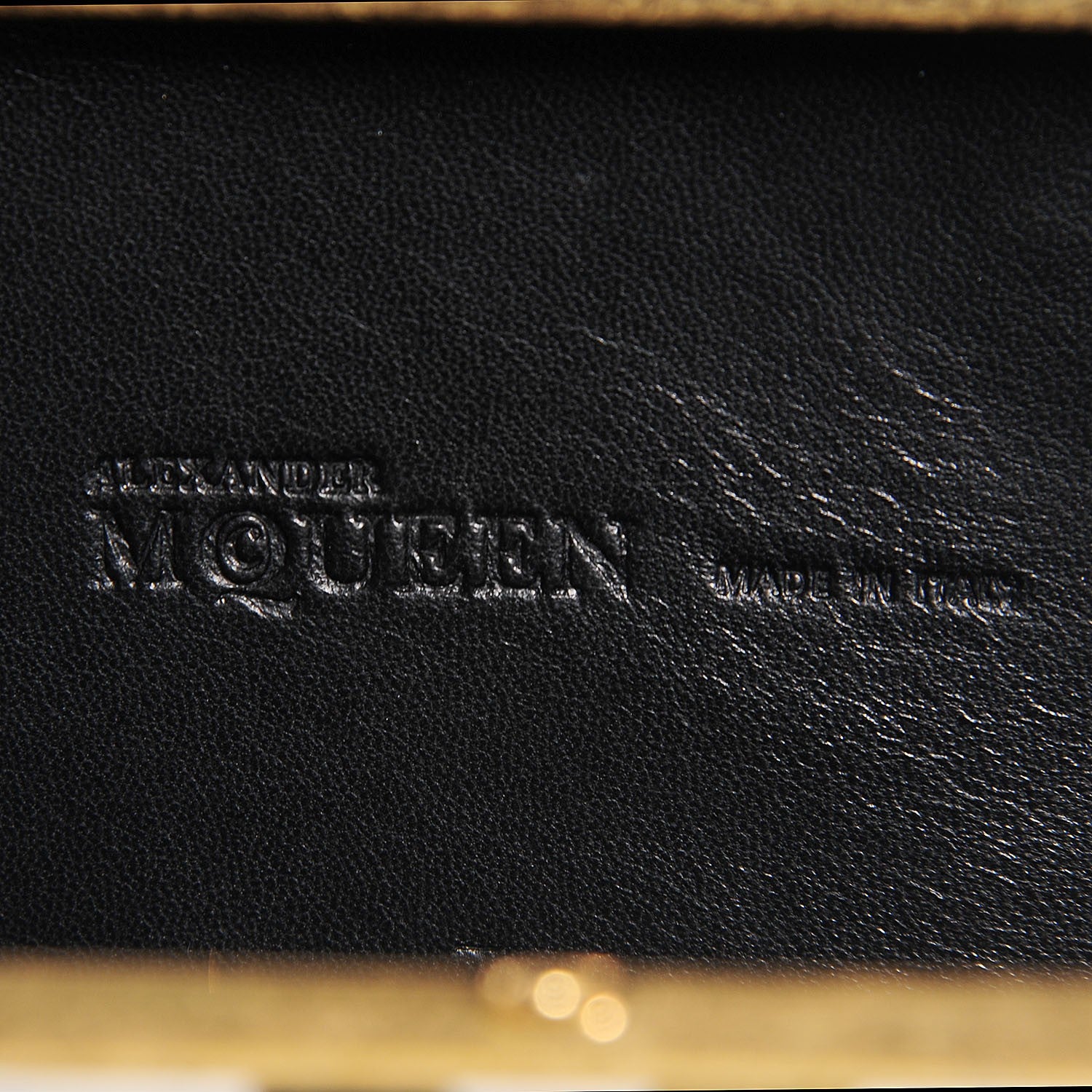 Alexander McQueen Watersnake Panther Knuckle Duster Clutch Black White 10 of 11