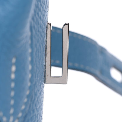 Hermes Taurillon Clemence Birkin 35 Blue Jean 12 of 29