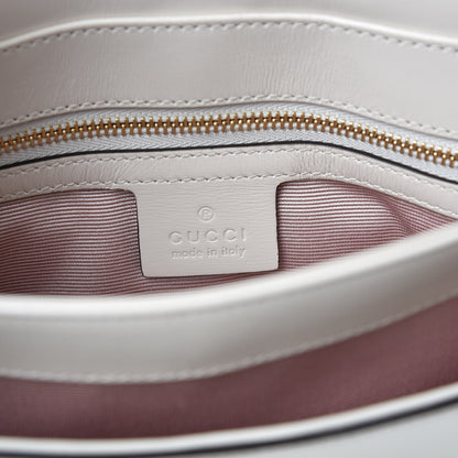 Gucci Calfskin Small Arli Flap Shoulder Bag Mystic White 6 of 11