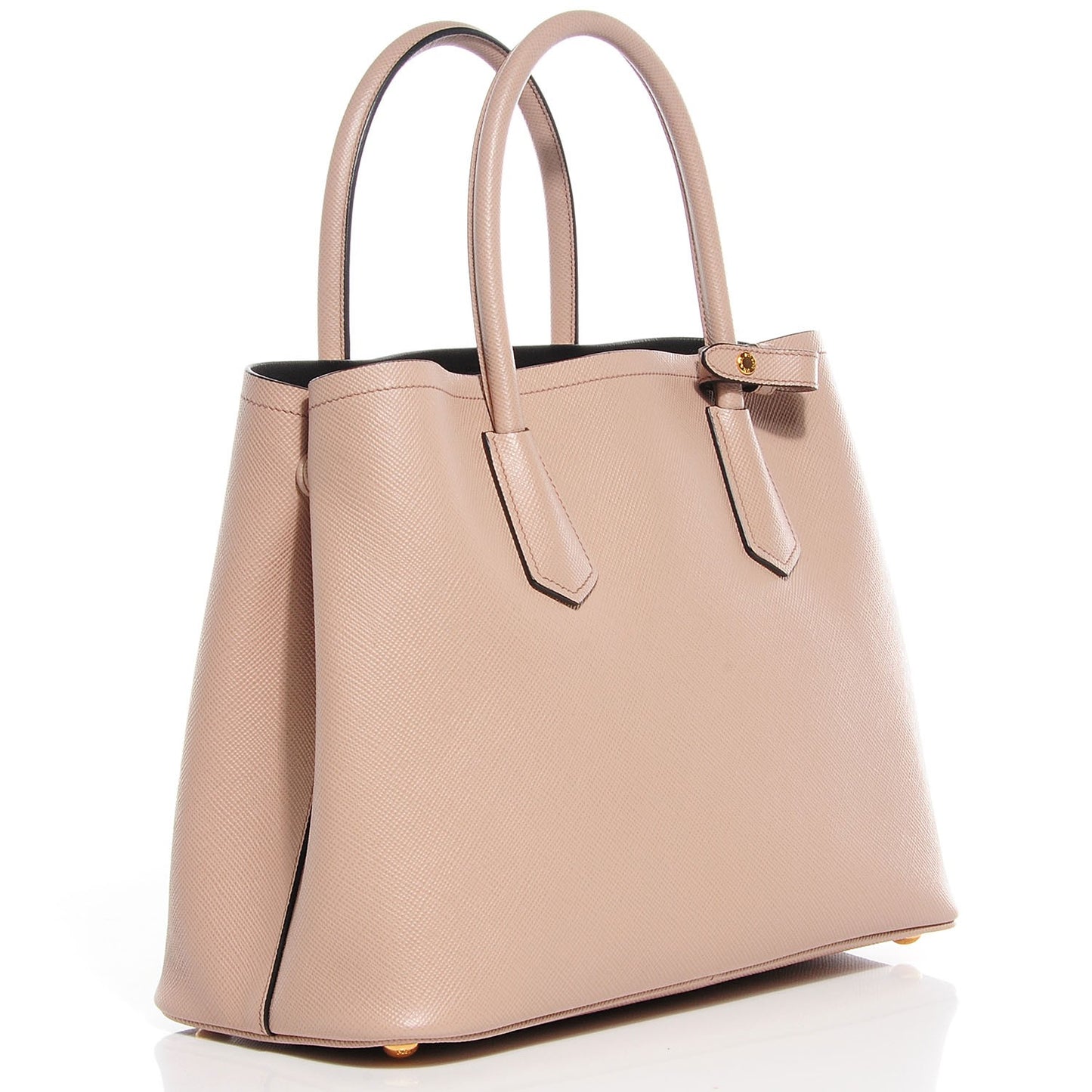 Saffiano Cuir Medium Double Bag Cammeo