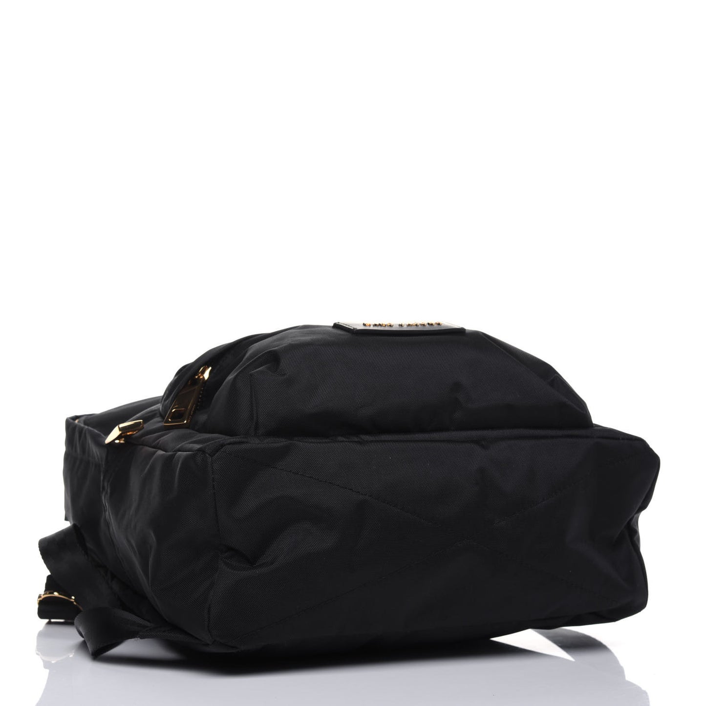 Nylon Varsity Backpack Black