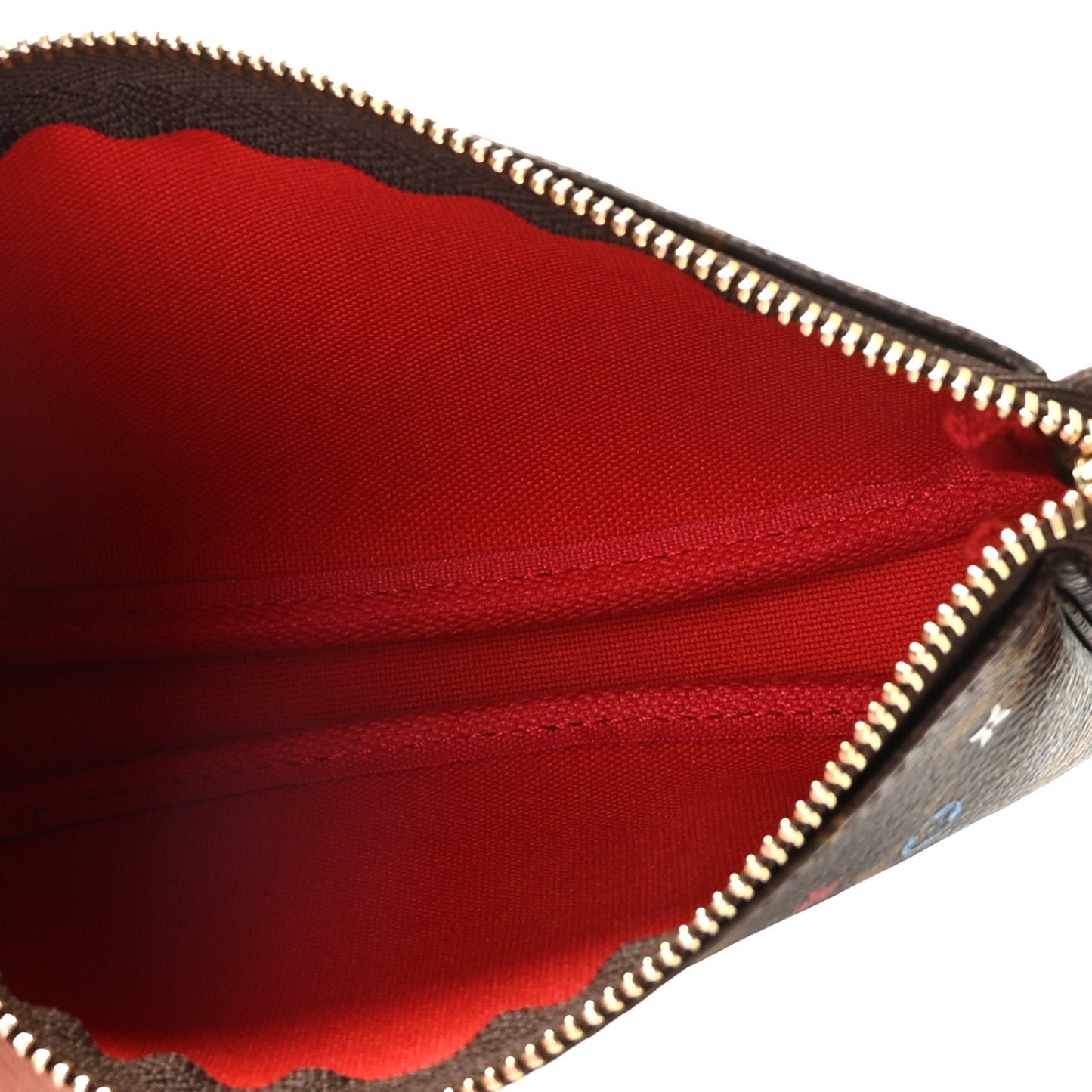 Monogram 2020 Christmas Animation Bumper Cars Mini Pochette Accessories Coquelicot