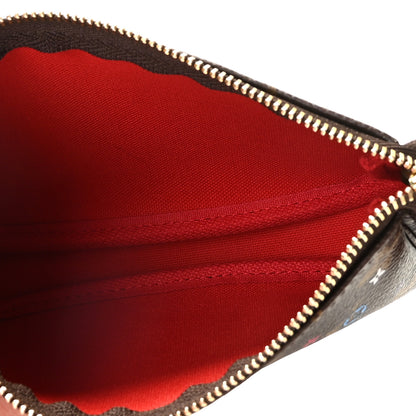 Louis Vuitton Monogram 2020 Christmas Animation Bumper Cars Mini Pochette Accessories Coquelicot 4 of 10
