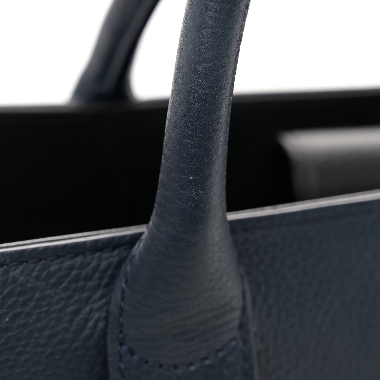 Chanel Grained Calfskin Neo Executive Shopper Tote Dark Blue Black 5 of 16