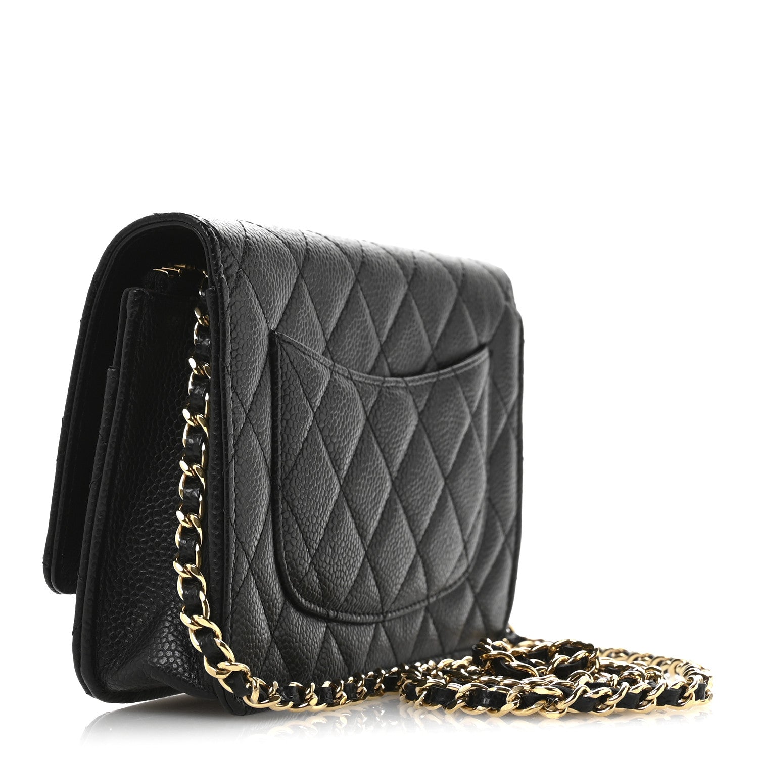 Chanel Caviar Quilted Wallet on Chain WOC Black 3 of 12