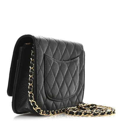 Chanel Caviar Quilted Wallet on Chain WOC Black 3 of 12