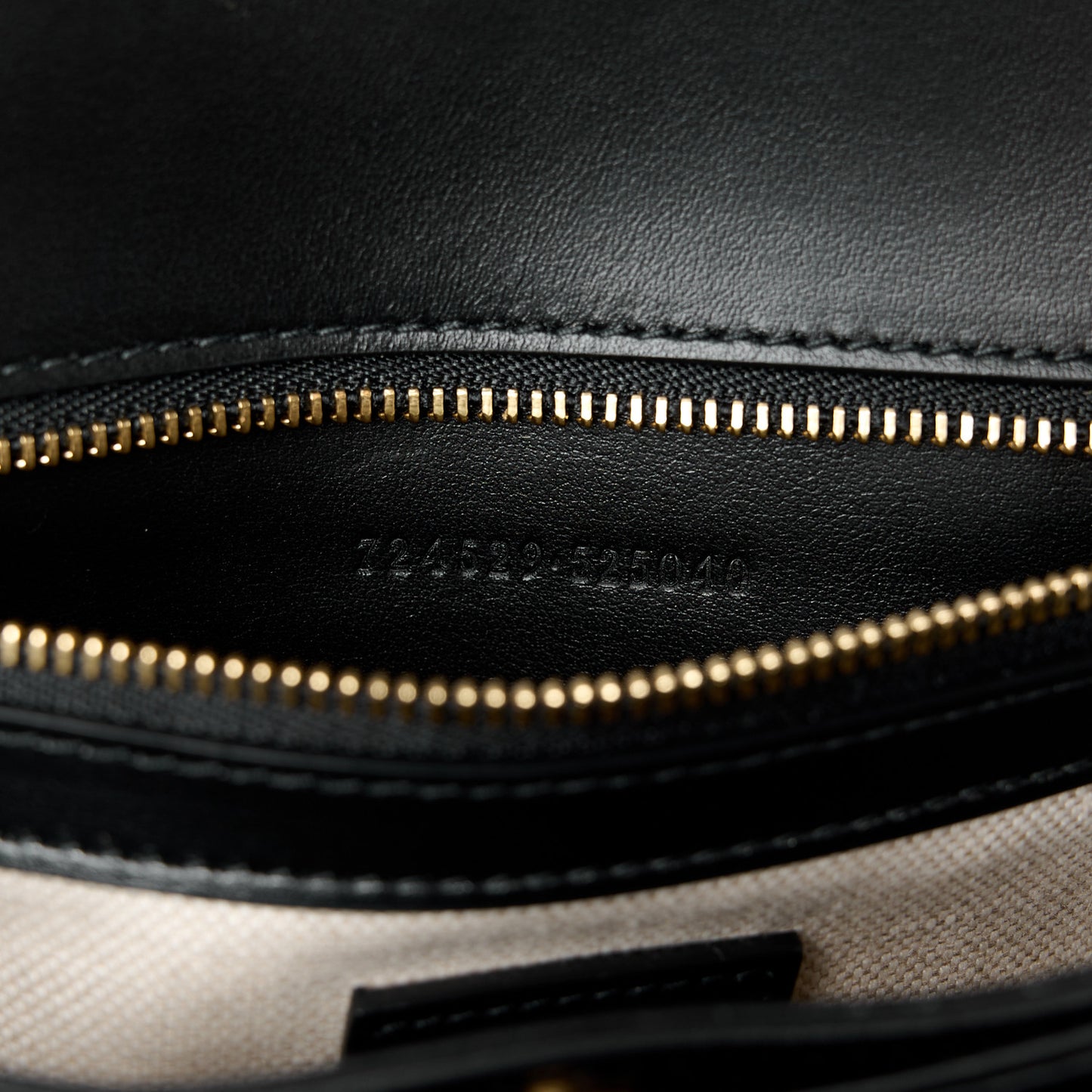 Calfskin GG Matelasse Small Flap Shoulder Bag Black Natural