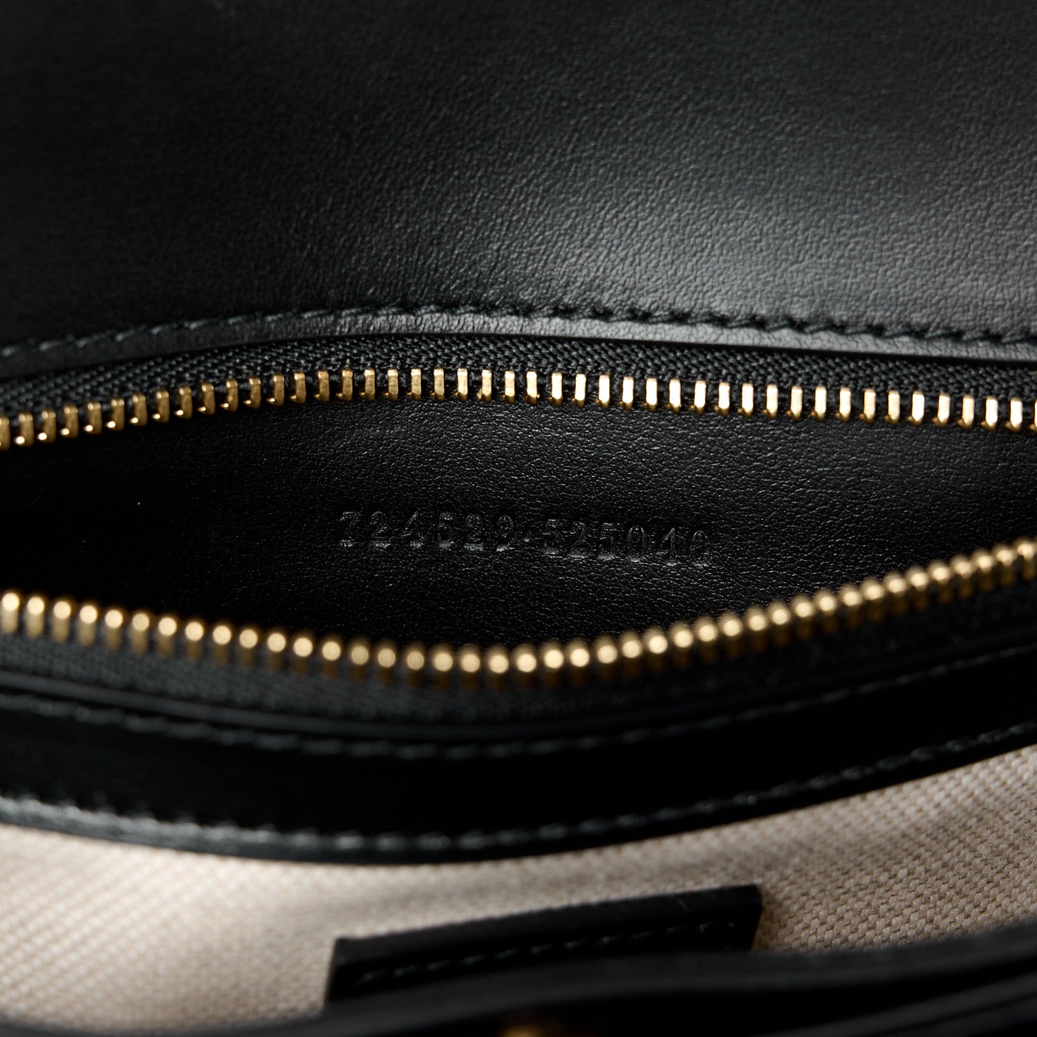 Gucci Calfskin GG Matelasse Small Flap Shoulder Bag Black Natural 8 of 13